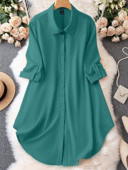 প্রিমিয়াম লং শার্ট থ্রি কোয়াটার হাতা