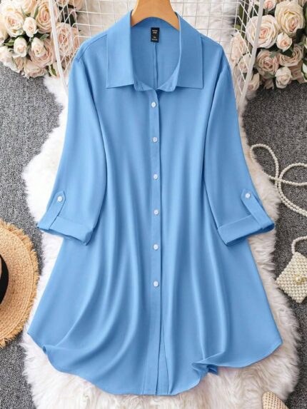 প্রিমিয়াম লং শার্ট থ্রি কোয়াটার হাতা