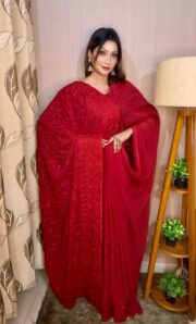 স্পেশাল সফট জর্জেট শাড়ি - Image 2