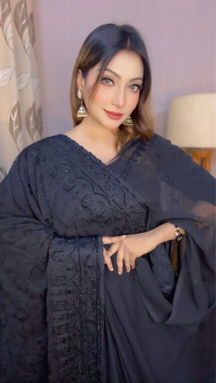 স্পেশাল সফট জর্জেট শাড়ি