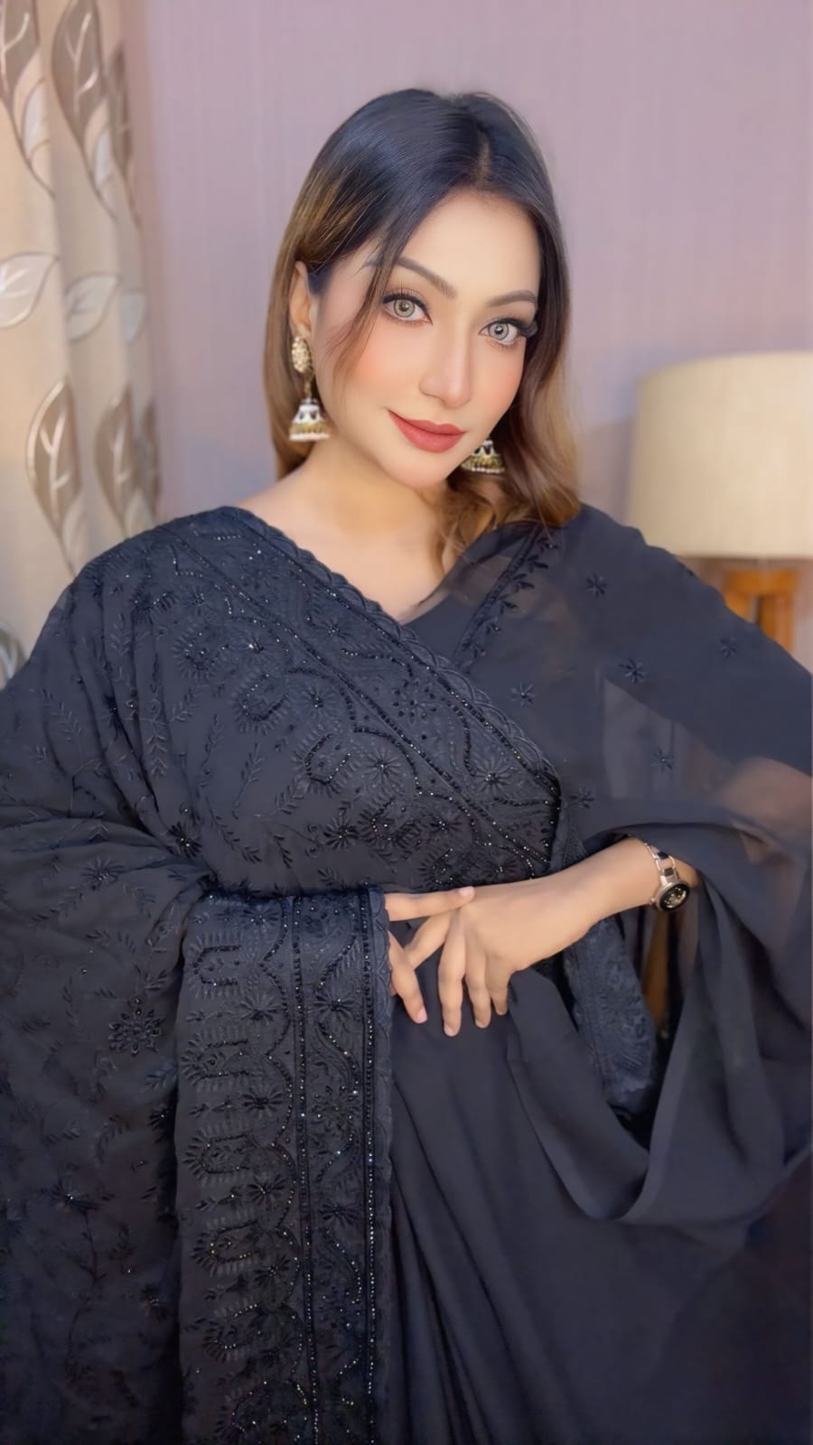 WhatsApp Image 2025-11-17 at 3.07.26 PM স্পেশাল সফট জর্জেট শাড়ি - Image 1