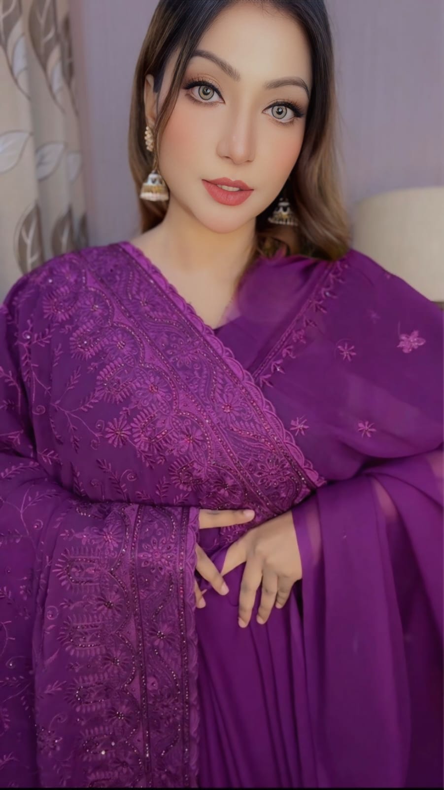 WhatsApp Image 2025-11-17 at 3.07.27 PM (2) স্পেশাল সফট জর্জেট শাড়ি - Image 1