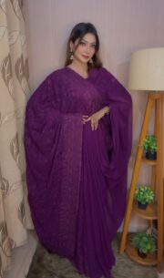 স্পেশাল সফট জর্জেট শাড়ি - Image 2