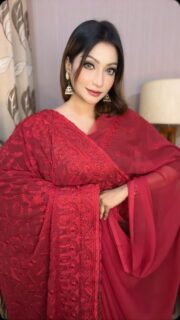 স্পেশাল সফট জর্জেট শাড়ি