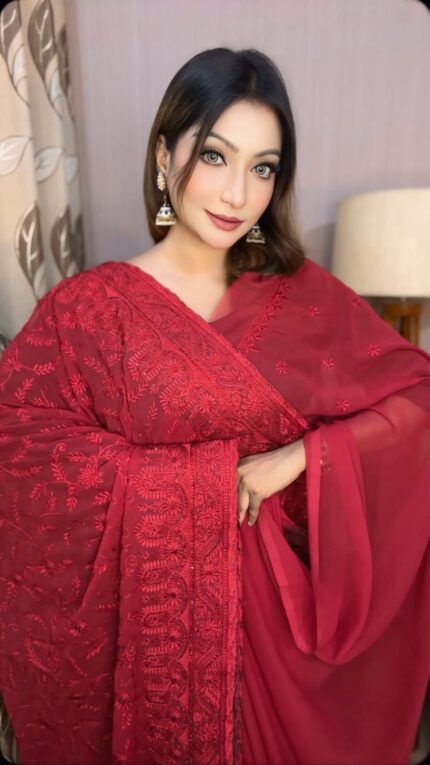 স্পেশাল সফট জর্জেট শাড়ি