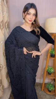 স্পেশাল সফট জর্জেট শাড়ি - Image 2