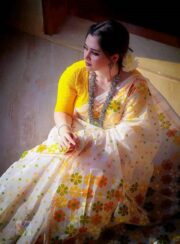 উন্নত মানের হাফ সিল্ক শাড়ি - Image 2