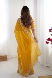 ইন্ডিয়ান জেমিচু ফ্যাব্রিক শাড়ি - Image 2